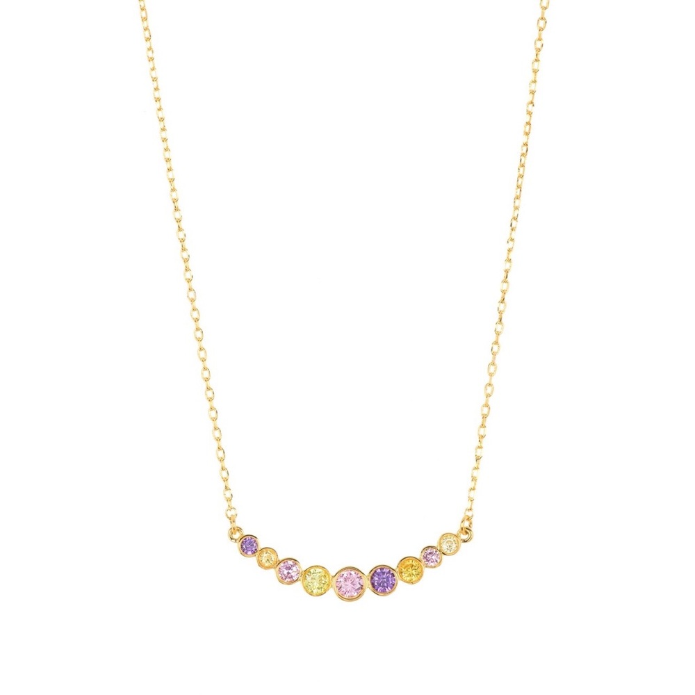 🌟NWTs Kate Spade Multicolor Curved Bar Necklace